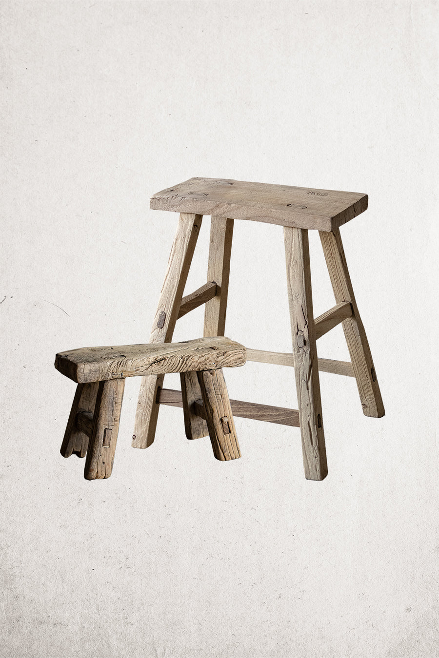 Rustic Wood Accent Stool