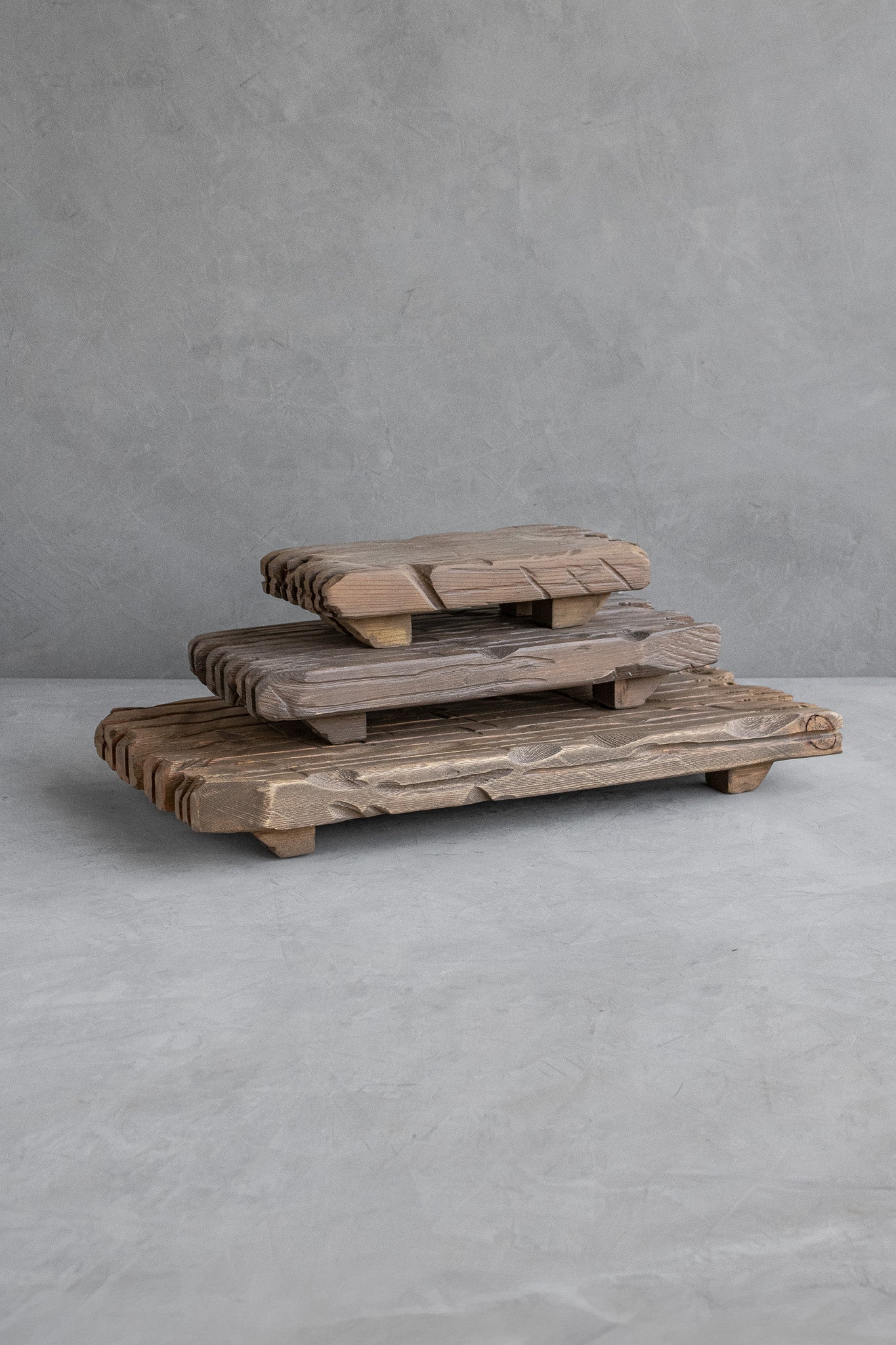 Hand-Carved Rustic Wood Riser – Casa Refined Shop