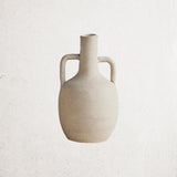 Small Cream Terracotta Vase
