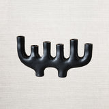 Small Matte Black Taper Candle Holder