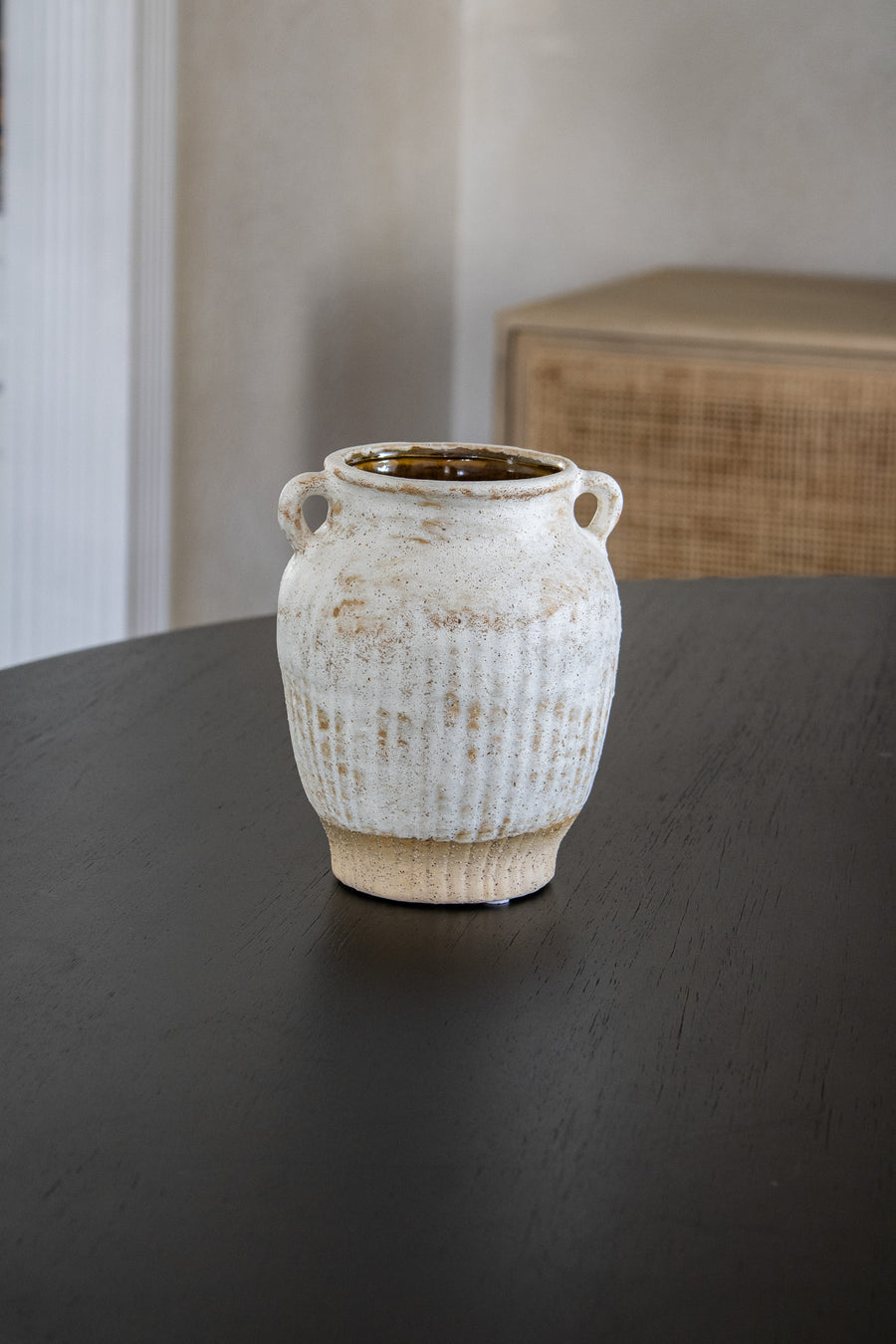 Small Ceramic Pot with Handles