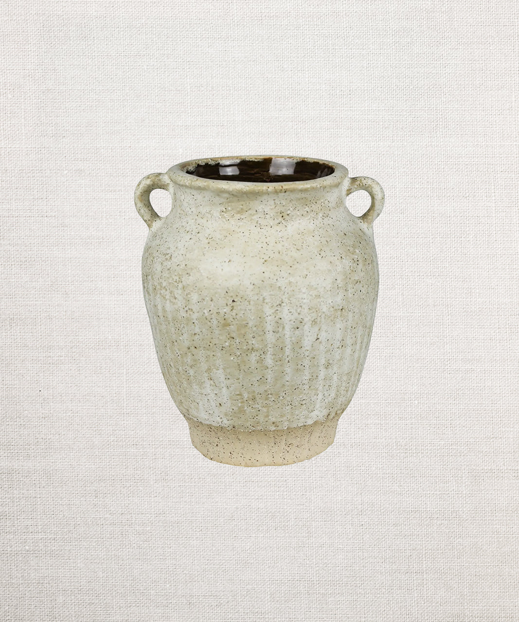 Small Ceramic Pot with Handles