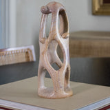 Abstract Soapstone Family Sculpture