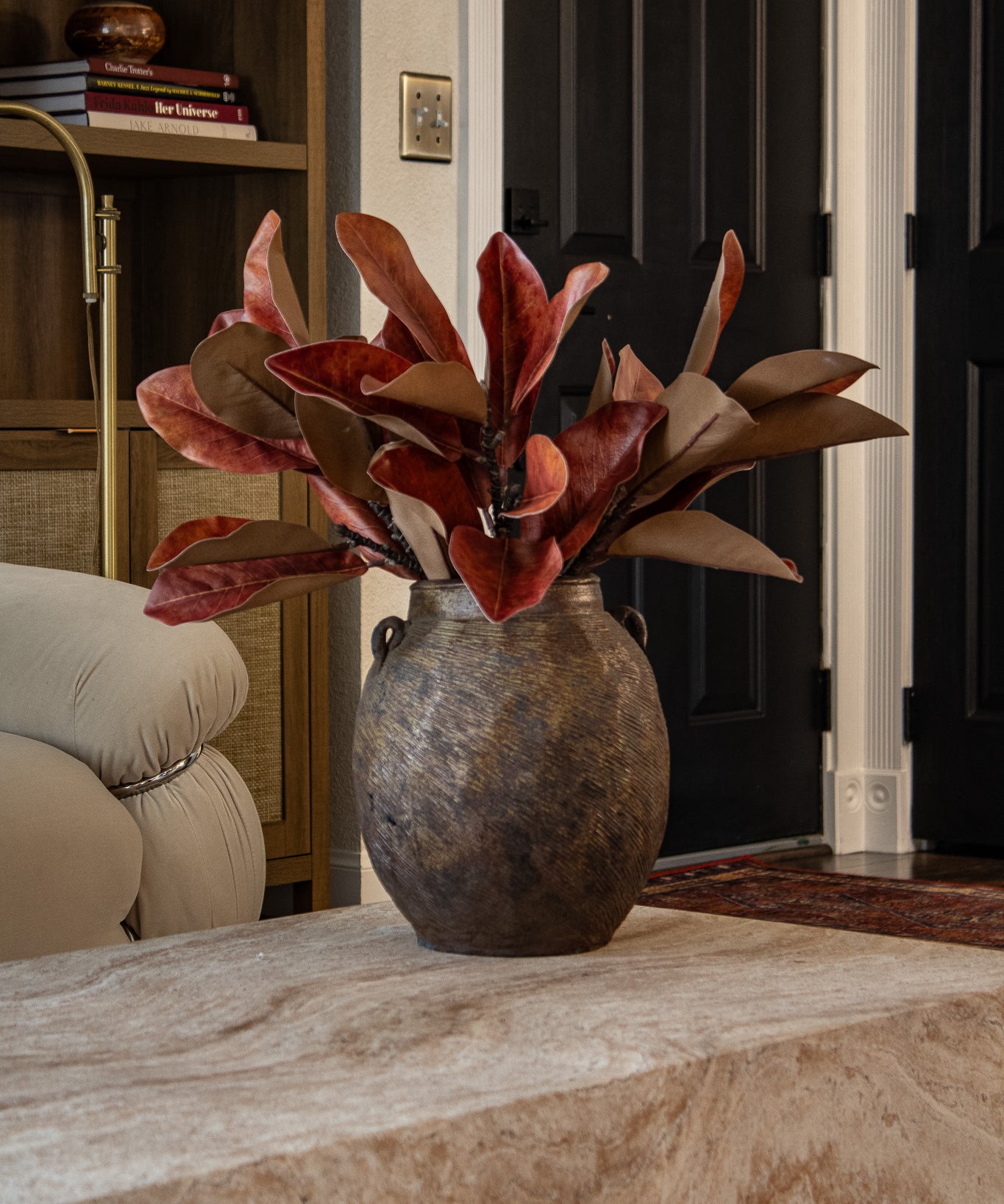 22in Faux Real-Touch Magnolia Stem