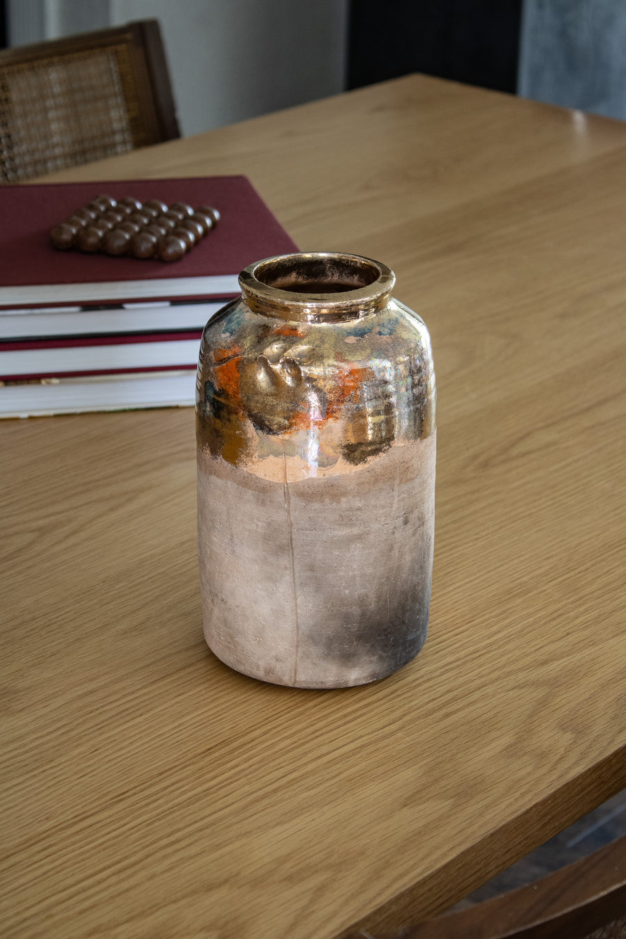 Vintage Signed Vintage Raku Vase