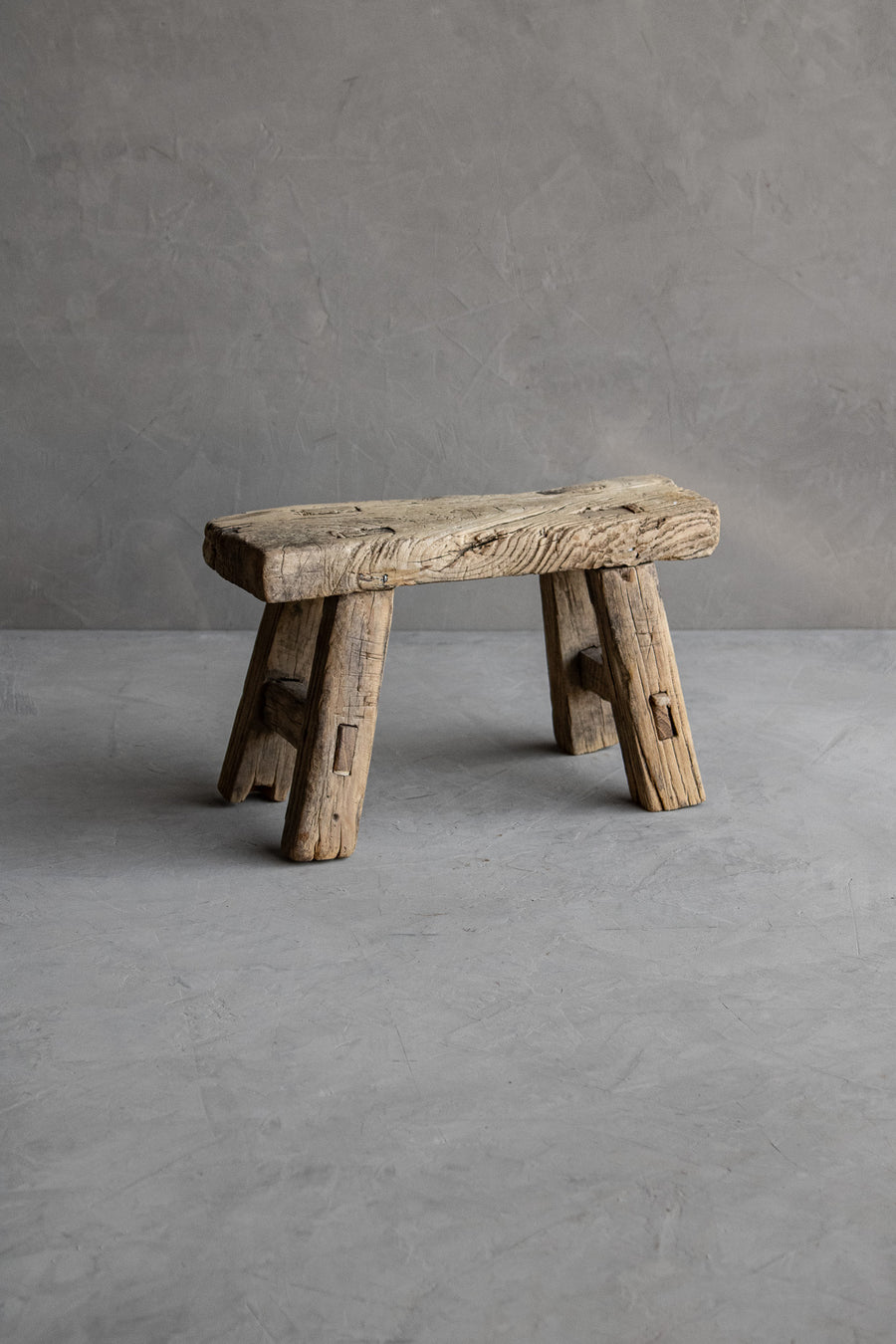 Rustic Wood Accent Stool