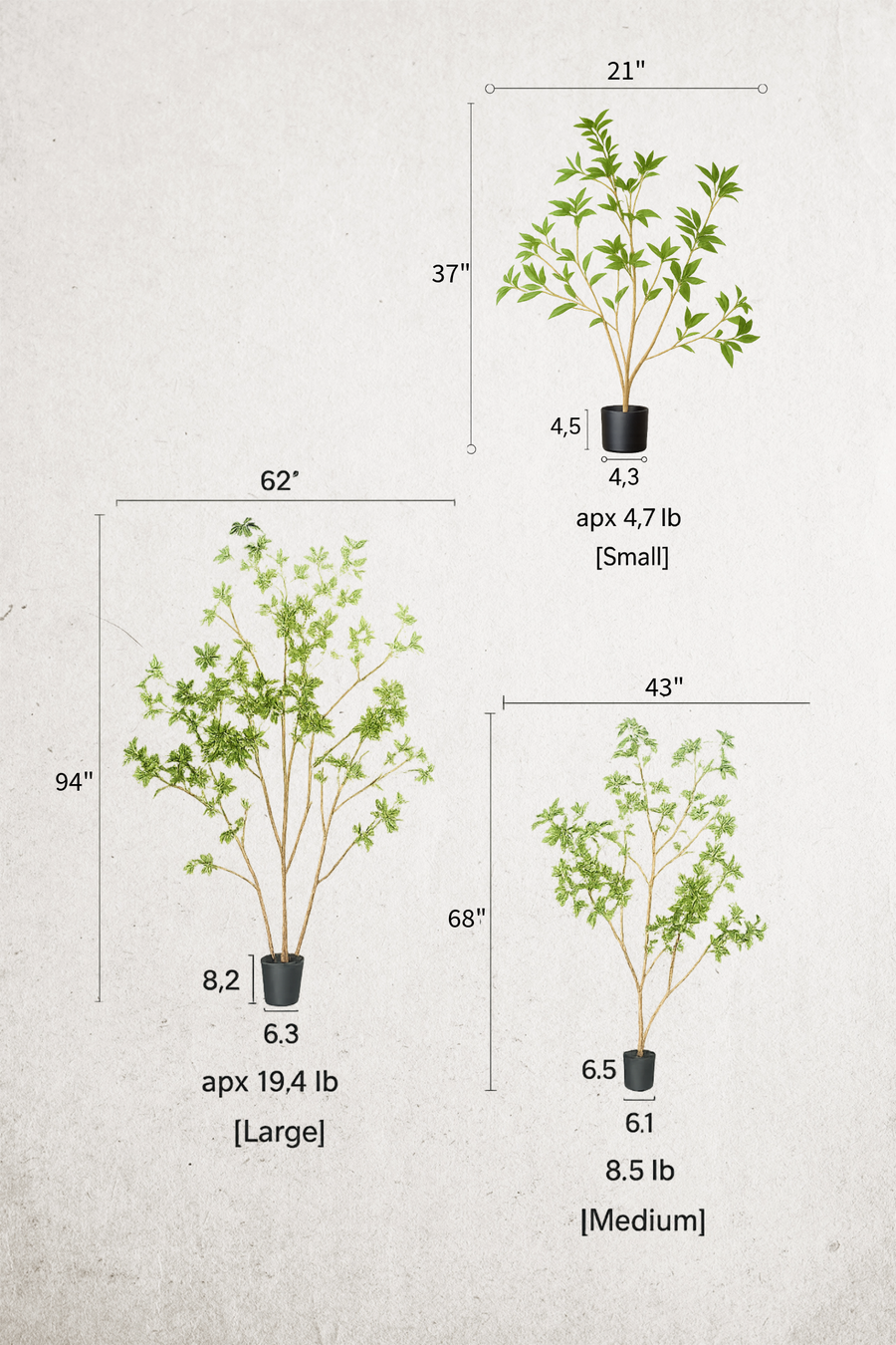 Artificial Japanese Enkianthus Tree