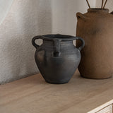 Grey Terracotta Pot with Four Handles