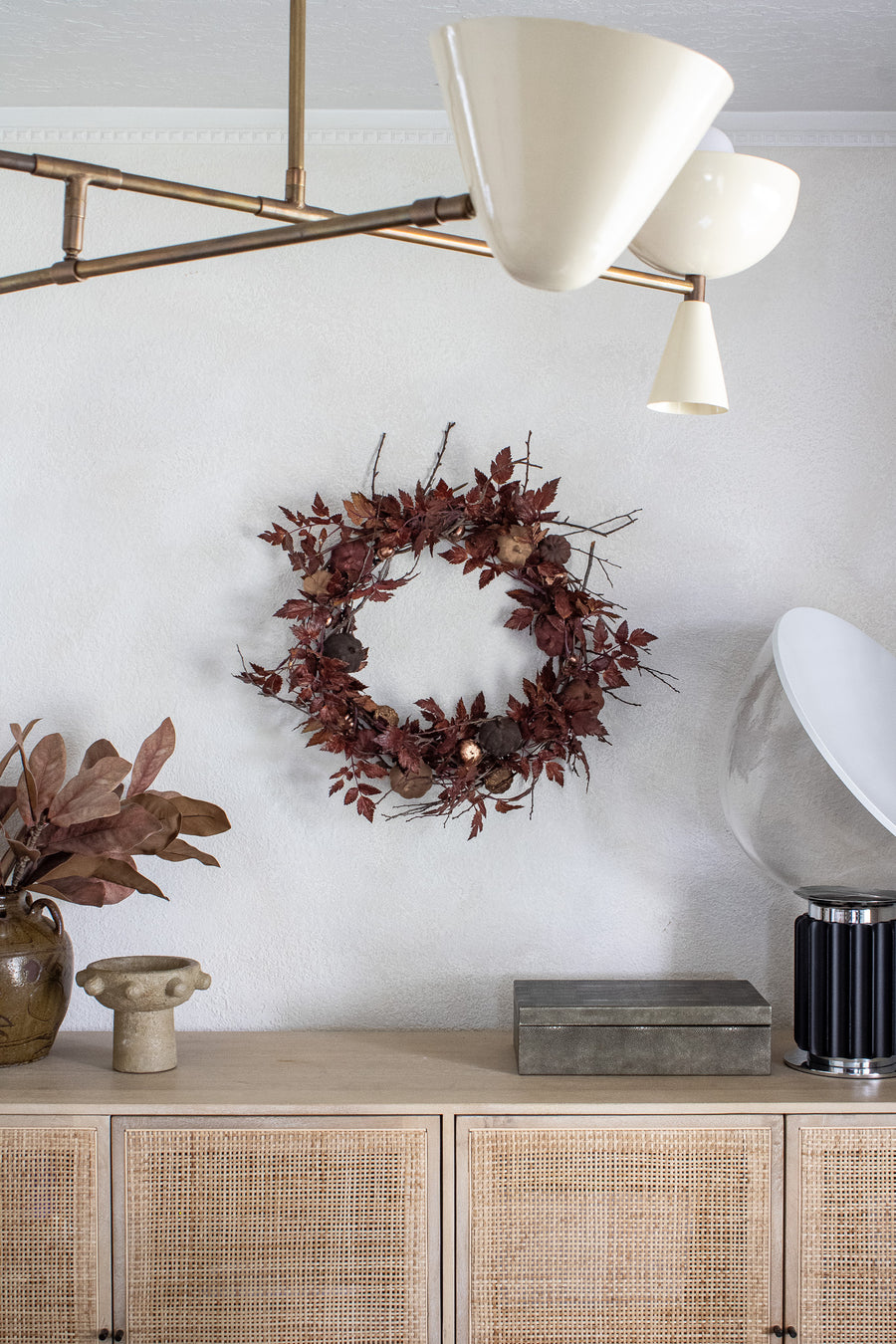 Moody Autumn Harvest Wreath