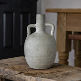 Small Cream Terracotta Vase