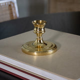 Vintage Polished Brass Taper Candle Holder
