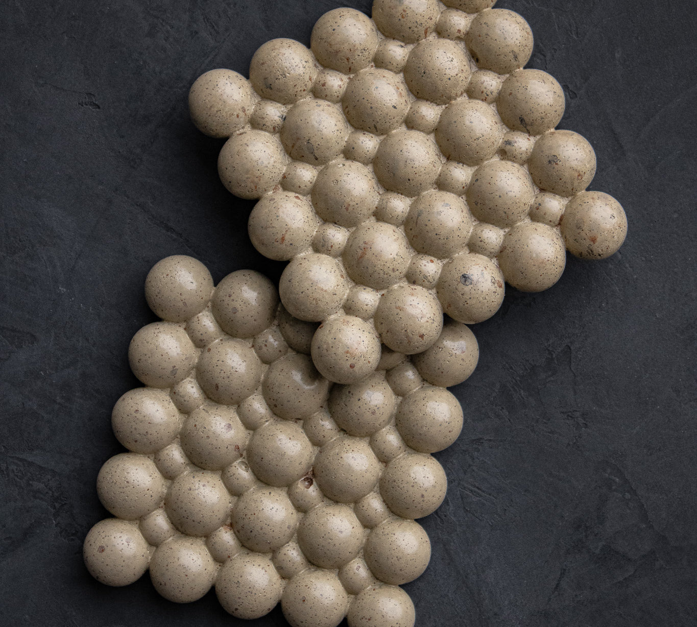 Bubble Cement Coasters Set of 2