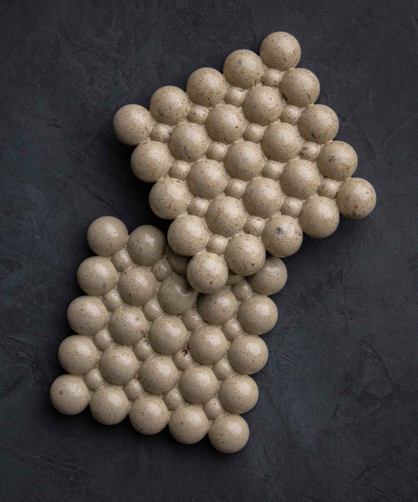 Bubble Cement Coasters Set of 2