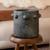 Handcrafted Large Maya Cement Planter Pot
