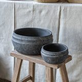 Charcoal Low Cement Planter
