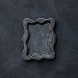 Wavy Cement Trinket Tray - Slate Black Color