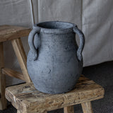 Grey Pot with Three Handles
