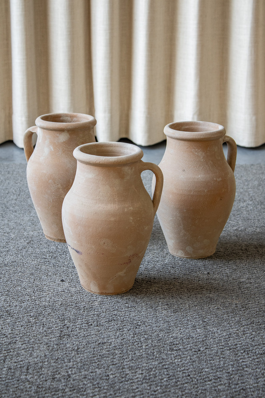 Amphora-Style Clay Vase