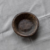 Rustic Waxed Wood Bowl - Round