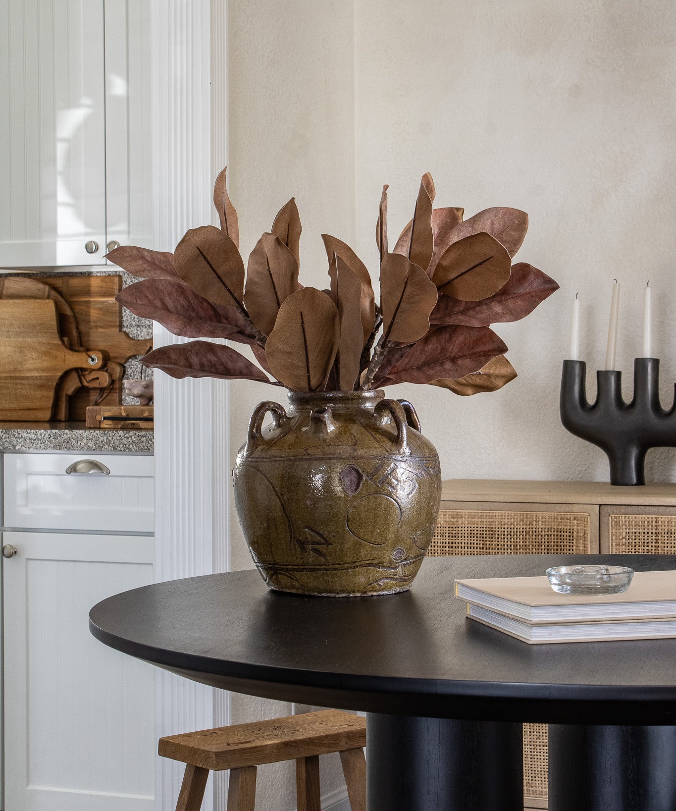 22in Faux Real-Touch Magnolia Stem