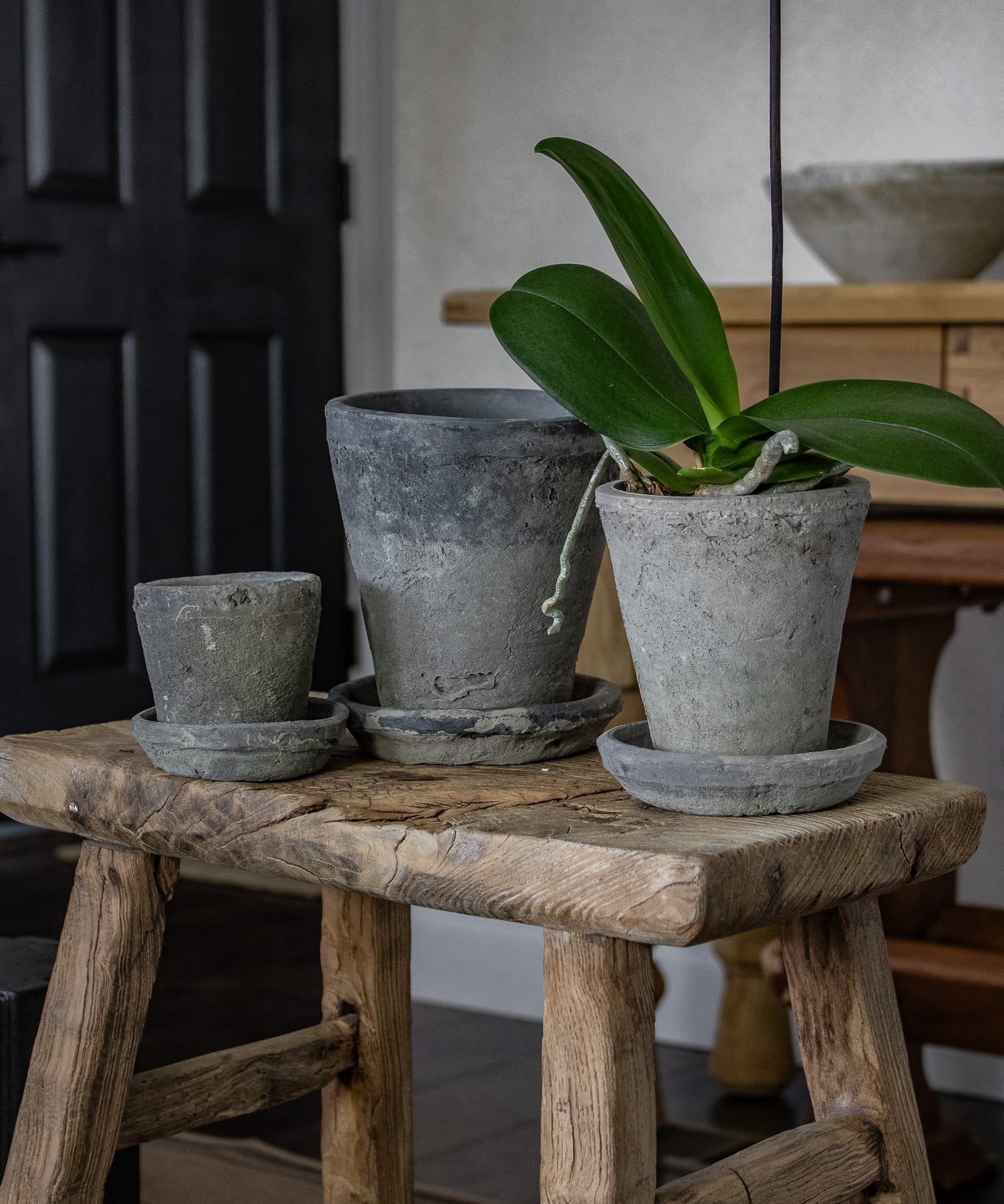 Rustic Terracotta Pot - Charcoal