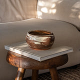 Handcrafted Swirled Ceramic Bowl