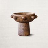 Handcrafted Maya Cement Footed Bowl