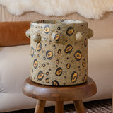 Handcrafted Large Maya Cement Planter Pot