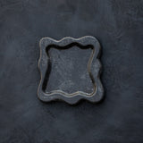 Wavy Cement Trinket Tray - Slate Black Color