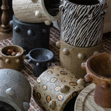 Handcrafted Large Maya Cement Planter Pot