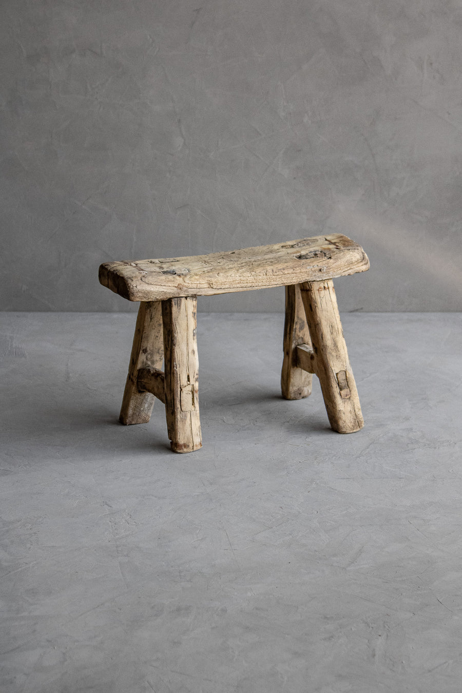 Rustic Wood Accent Stool