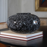 Black Speckled Ceramic Vase