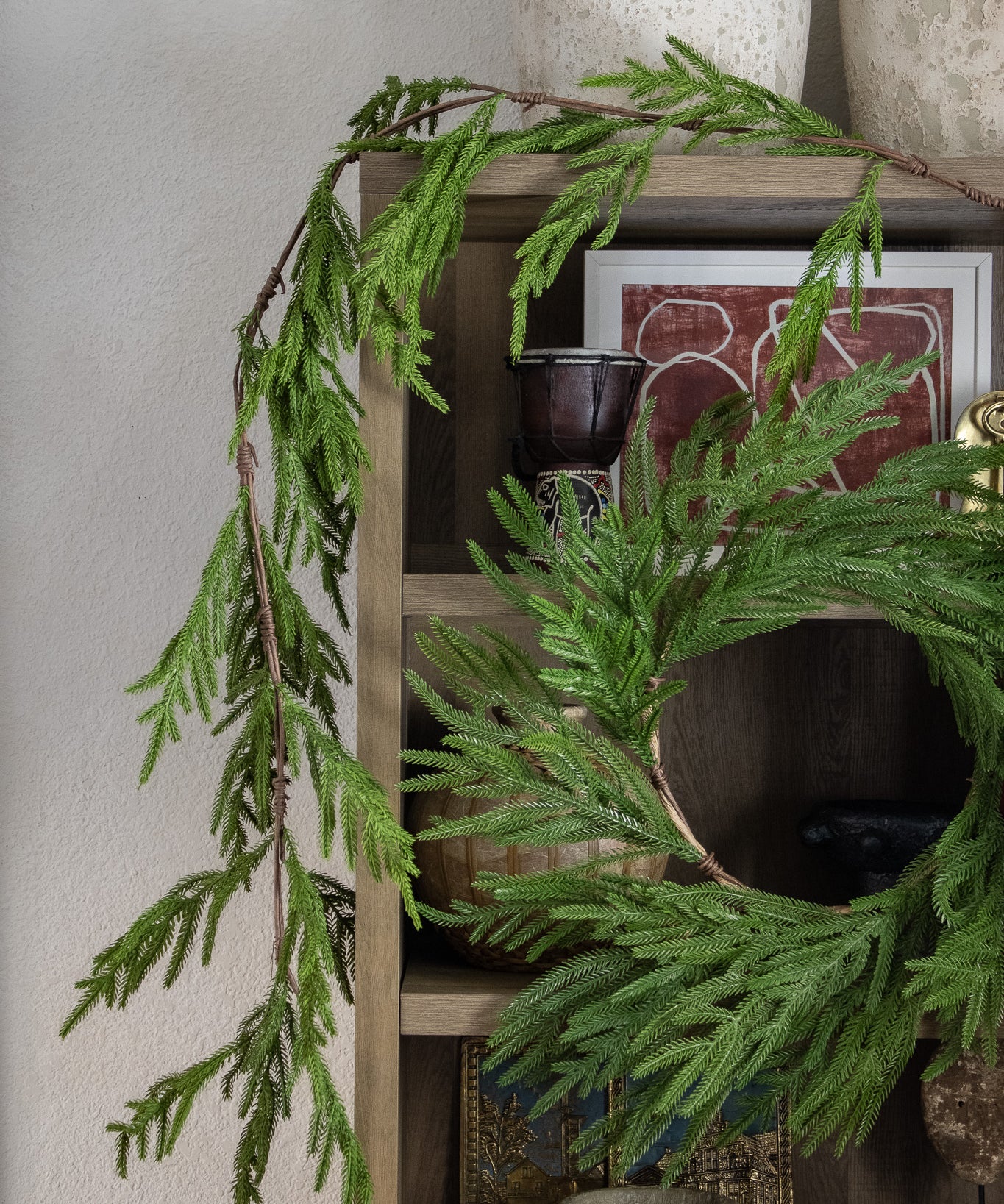 5ft Sparse Garland Soft-Touch Faux Norfolk Garland