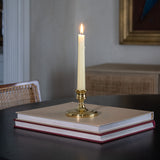 Vintage Polished Brass Taper Candle Holder