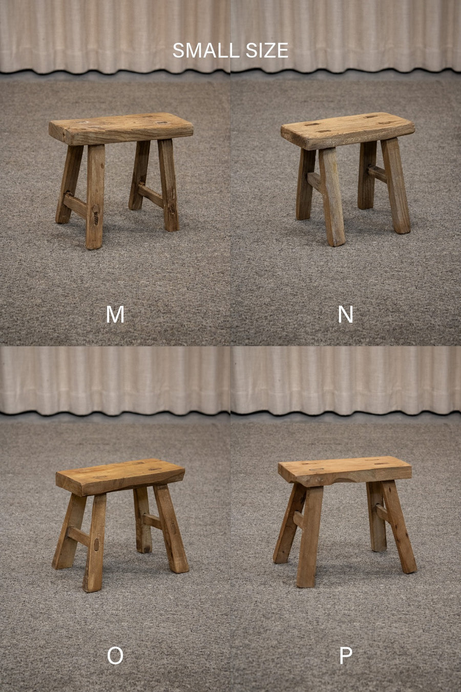 Reclaimed Elm Wood Accent Stools – Casa Refined Shop