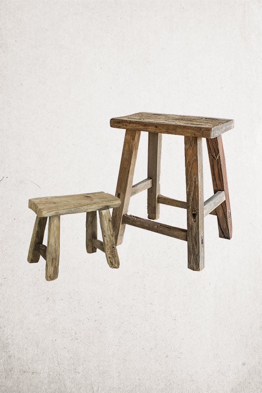 Rustic Wood Accent Stool