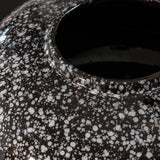 Black Speckled Ceramic Vase