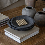 Vintage Black Stone Saucer