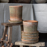Rustic Terracotta Cylinder Planter