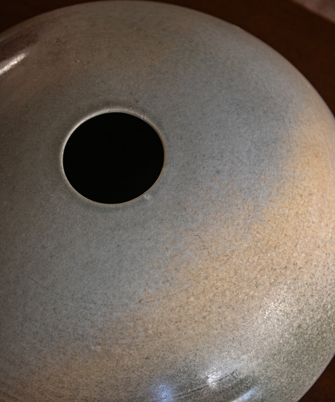 Handcrafted Rounded Stoneware Vase