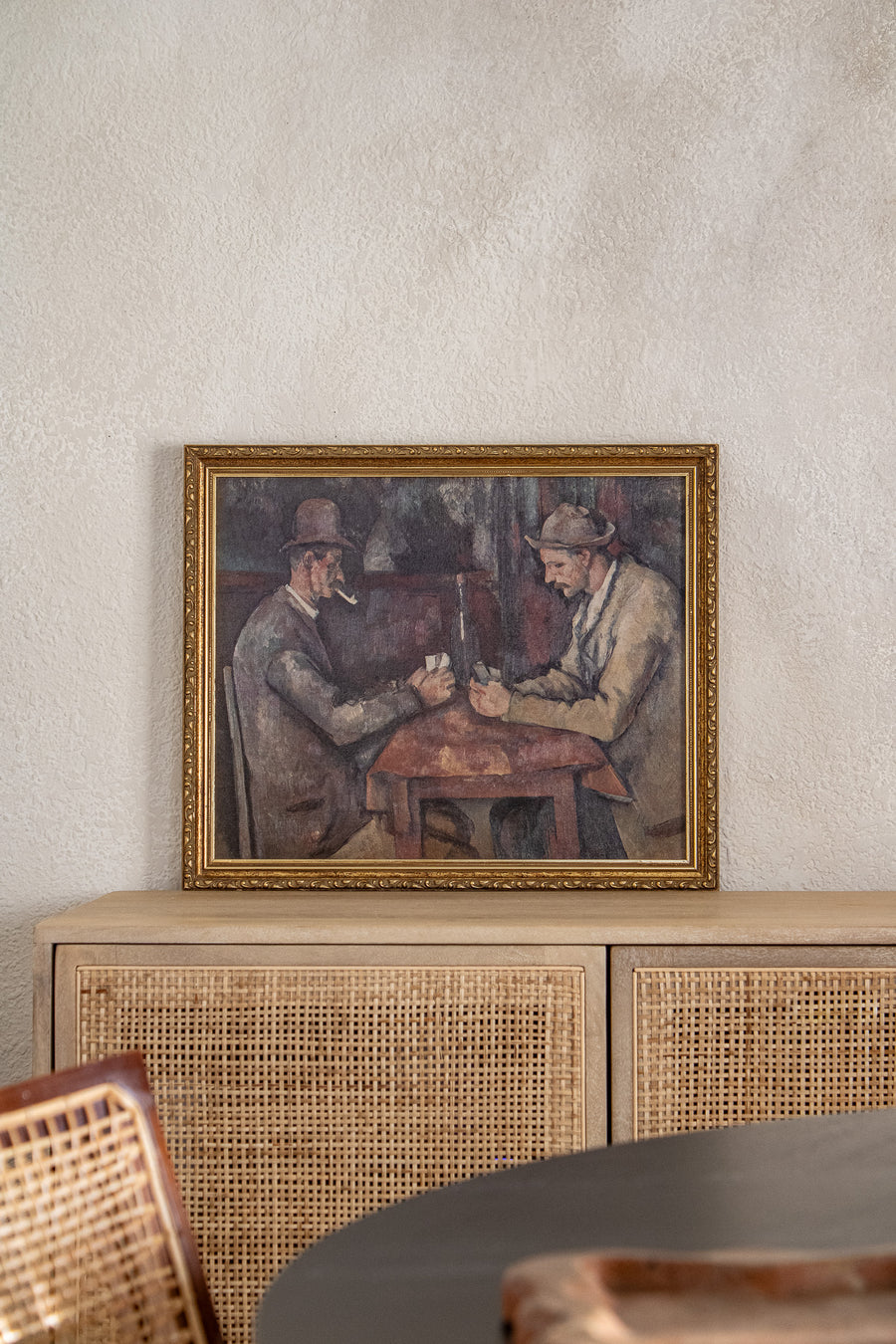 Vintage Framed Print – Paul Cézanne “The Card Players”