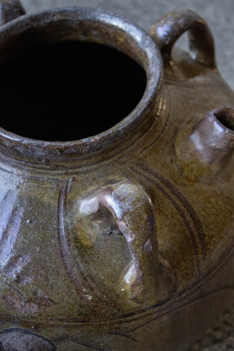 Vintage Makou Jar with Handles