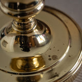 Vintage Polished Brass Taper Candle Holder