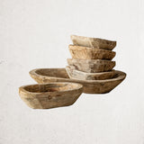 Rustic Wood Dough Bowl