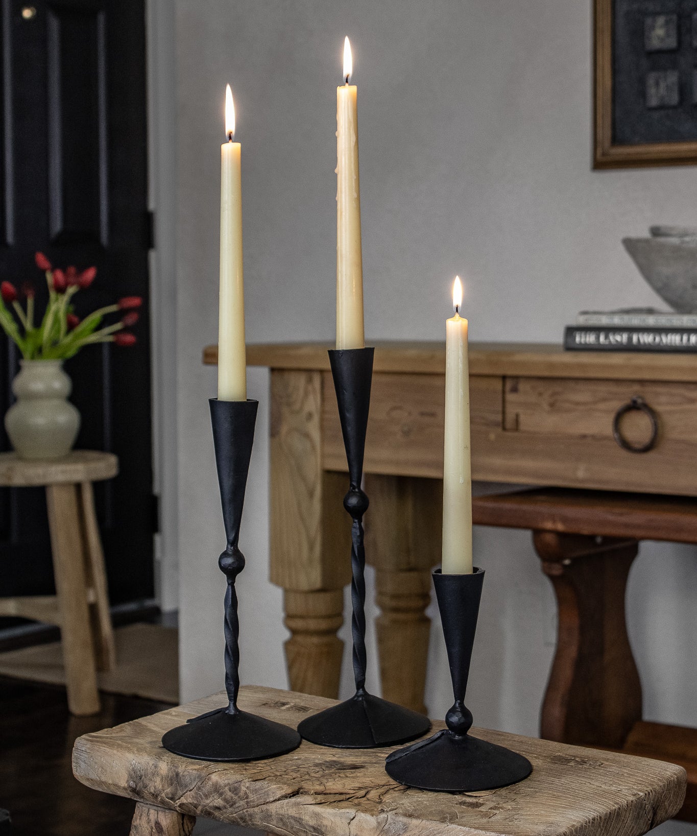 Wrought Iron Taper Candle Holder
