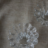 Vintage Glass Candleholder Set